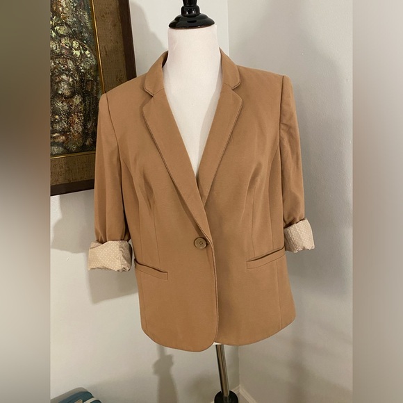 The Limited Lined Blazer, Camel, Sz XL - Picture 10 of 14